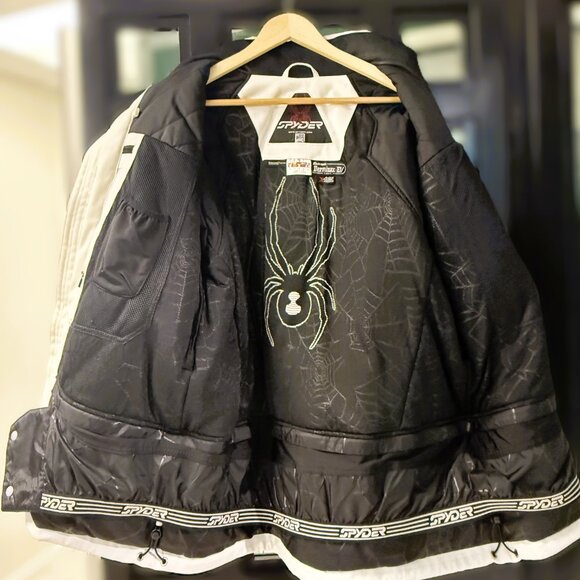 White Mens Spyder Jacket - Picture 5 of 5